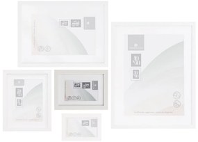 Ramă foto albă cu picior de susținere, de agățat 17,5x22,5 cm Sencillo – Casa Selección