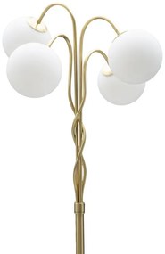 Lampadar auriu din metal, Soclu E14 Max 40W, ∅ 54 cm, Glamy Mauro Ferretti