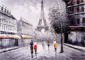 Tablou - Pictură în ulei, Paris (70x50 cm)