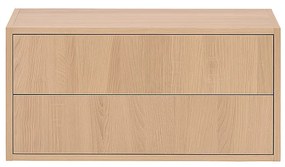 Boxie dulap de perete cu 2 sertare 40x80x37 cm stejar sonoma