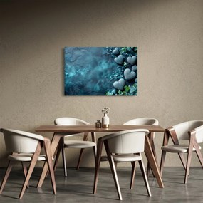 Tablou - Pietre în formă de inimă (90x60 cm)