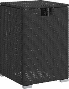 vidaXL Masă mască acoperire rezervor propan negru 40x40x60cm poliratan