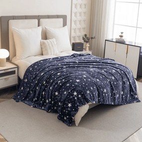 Patura Cocolino microplus STARLIGHT, albastru inchis Dimensiune: 150 x 200 cm