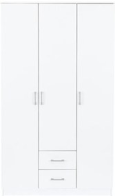 Dulap Miami 120x205 cm alb-alb