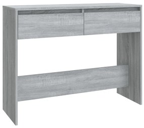 813036 vidaXL Masă consolă, stejar sonoma gri, 100x35x76,5 cm, PAL