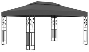 Pavilion cu acoperis dublu, antracit, 3 x 4 m Antracit