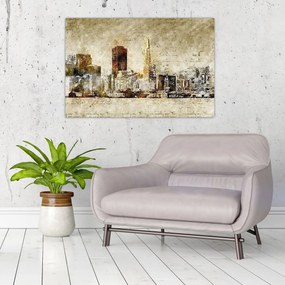 Tablou - Oraș artistic (90x60 cm)
