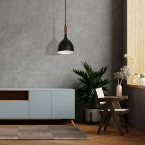 Lustră pe cablu NOAK WOOD 1xE27/60W/230V