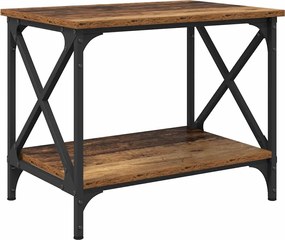 vidaXL Masă laterală Lemn vechi 55 x 38 x 45 cm Lemn compozit