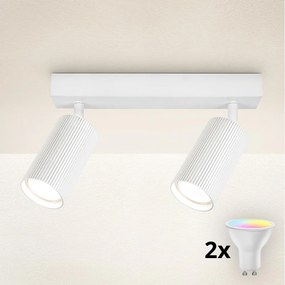 Brilagi - Spot LED RGBW reglabil SELE MODERN 2xGU10/6W/230V alb