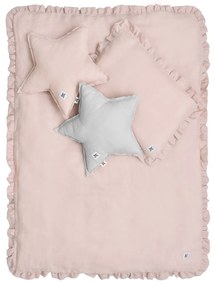 Set lenjerie, patura Si perna pentru patut DUSTY PINK, marimea S