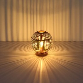 Lampă de masă HILDEGARD 1xE27/60W230V bambus Globo 15368T