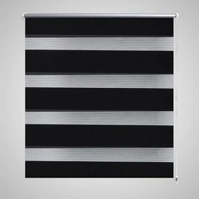 Jaluzea tip zebra, 80 x 150 cm, negru Negru, 80 x 150 cm