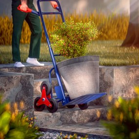 Cărucior pentru scări CART, max. 200kg, albastru Gardebruk