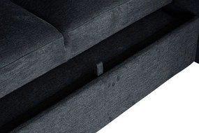 Coltar extensibil, material texturat gri, APARTMENT 245cm