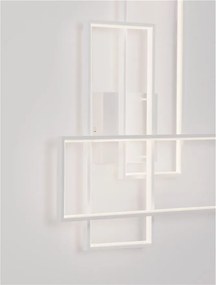 Aplica de perete sau tavan design geometric Alis alb
