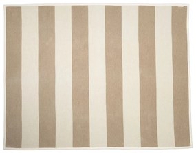 Pătură bej/crem din amestesc de lână 140x180 cm Bob Mud Vanilla – Pappelina