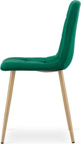Scaun de catifea verde KARA