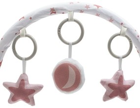 Baby Mix Scaun balansoar multifuncțional pentrucopii Stars roz, 80 x 40 x 70 cm