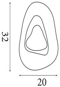 Lampă de perete LED DESTINY Searchlight 32983PB LED/8W/230V alb