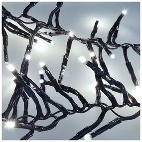 Instalație LED de Crăciun 576xLED/8 funcții 8m IP44 alb rece + telecomandă Solight 1V11-W