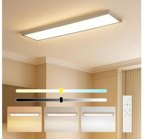 Brilagi-LED Aplica LED de baie dimabilă FRAME SMART LED/50W/230V 120x30 IP44 + telecomandă