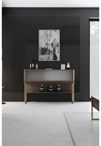 Măsuță consolă Luna 4 (auriu + Nuc) . 1102309