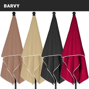 STILISTA Umbrelă de balcon pliabilă, 200 x 125 cm, antracit