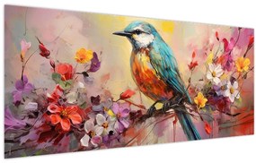 Tablou - Pictura de o pasăre (120x50 cm)