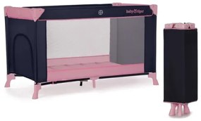 Pătuț de voiaj Baby Tiger VIKI roz KINDERKRAFT