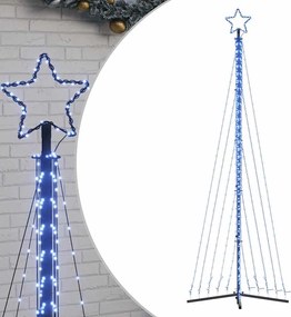 vidaXL Pom de Crăciun LED 495 LED-uri Albastru 300,5 cm