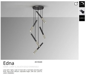 Lustra LED cu telecomanda design modern Edna