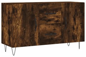 vidaXL Dulap, stejar fumuriu, 100x36x60 cm, lemn compozit