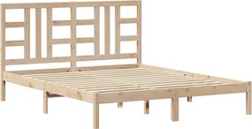 vidaXL Cadru de pat, 160x200 cm, lemn masiv