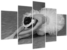 Tablou - Balerină, alb-negru (150x105 cm)