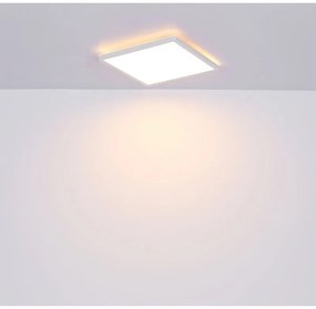 Plafoniera LED design slim Sapana alb 42x42cm
