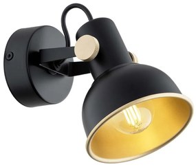 Aplica de perete / tavan cu spot directionabil design modern Lenora negru