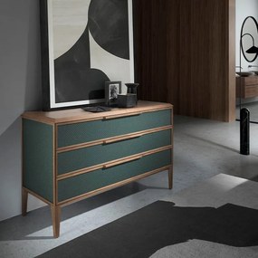 Comoda cu 3 sertare design LUX Dark green