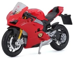 Macheta Motocicleta Bburago 1:18 Ducati Panigale V4 Rosu, BB51030-51080