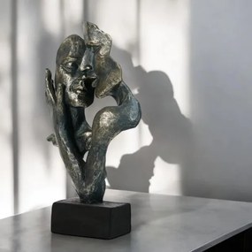 Decorațiune de masă din rășină/patină 31,5x9,5x19 cm