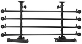 PawHut Despartitor auto pentru caini reglabil pe inaltime si latime, din fier si ABS 85-140L x 40-50Acm, negru | Aosom RO