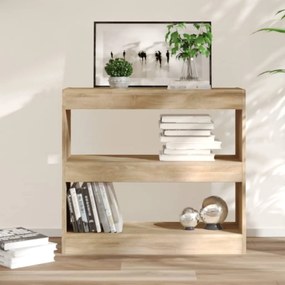 vidaXL Bibliotecă/Separator cameră, stejar sonoma, 80x30x72 cm