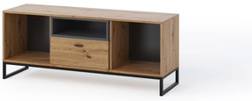 Masă TV Oliver RTV (Alb + Stejar artisan). 1051815