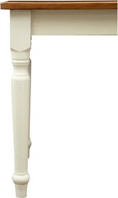 Masa fixa, L 70 70 H78 cm, culoare nuc alb antic, Lemn Masiv