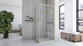 Cabina de dus Rea City 80x80 cm Gold Brush