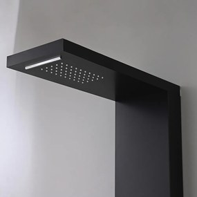 Panou de duș cu hidromasaj Malaga Black