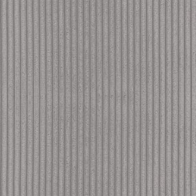 Colțar gri deschis cu tapițerie din catifea reiată (cu colț pe partea dreaptă, cu șezlong) Martin – Ropez