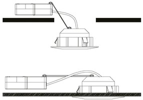 Eglo 95851 - SET 3x Corp de iluminat LED tavan fals PINEDA 1xLED/4,9W/230V