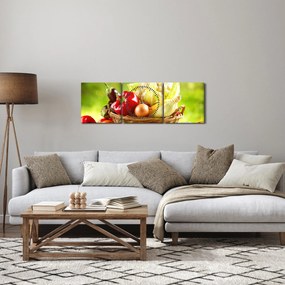 Tablou - Legume (cu ceas) (90x30 cm)