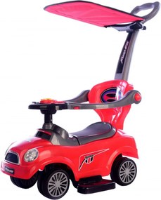 Masinuta copii si bebe NOVOKIDS™ MegaCar Plus ,Cu melodii ,Maner de impins pentru parinti detasabil, Copertina de protectie detasabila, Functie